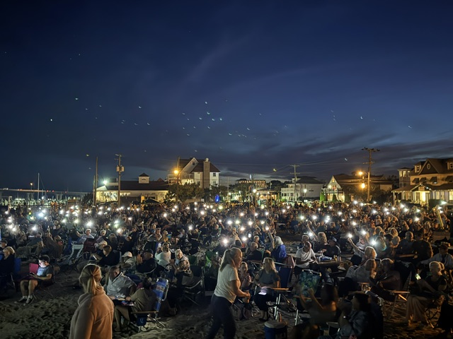 Legacy Concerts on the Beach finale night sky
